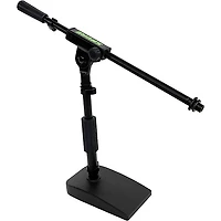 Shure by Gator Compact Low-Profile Desktop Microphone Stand With Boom - Black