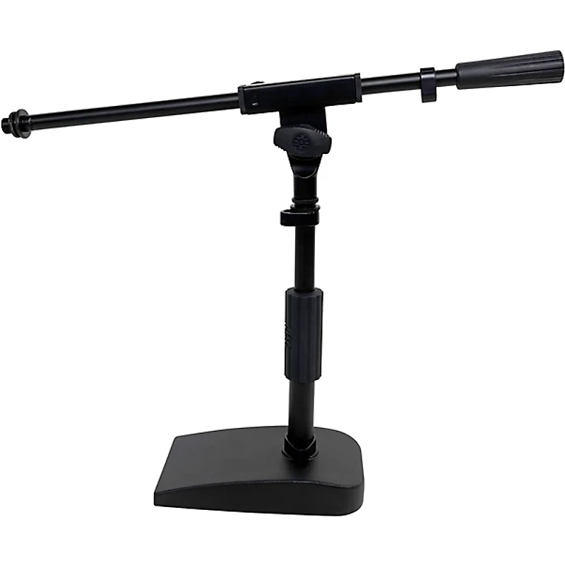Shure by Gator Compact Low-Profile Desktop Microphone Stand With Boom - Black