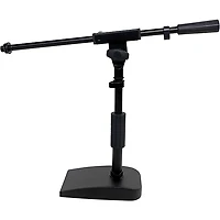 Shure by Gator Compact Low-Profile Desktop Microphone Stand With Boom - Black