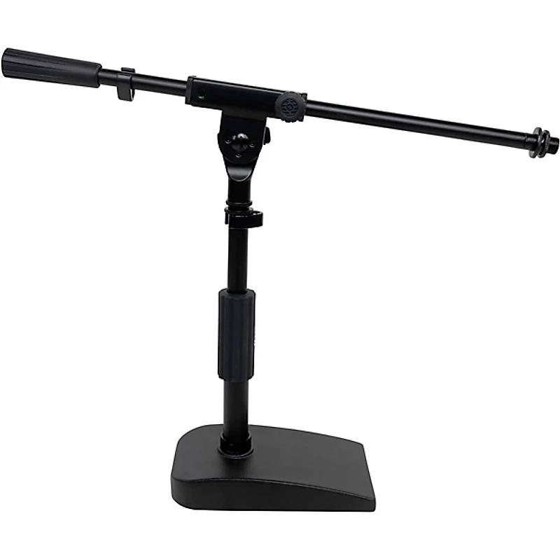 Shure by Gator Compact Low-Profile Desktop Microphone Stand With Boom - Black