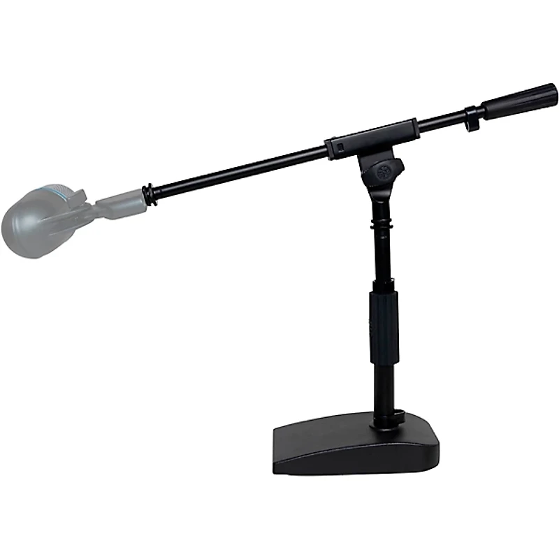 Shure by Gator Compact Low-Profile Desktop Microphone Stand With Boom - Black