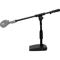 Shure by Gator Compact Low-Profile Desktop Microphone Stand With Boom - Black