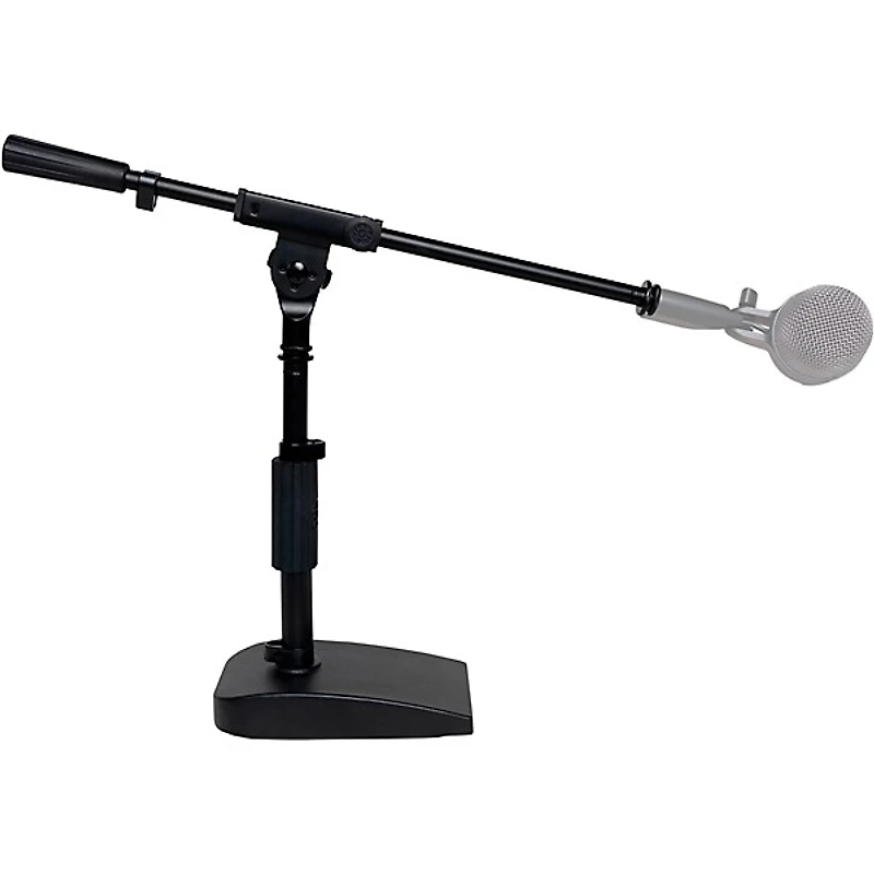 Shure by Gator Compact Low-Profile Desktop Microphone Stand With Boom - Black