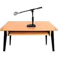 Shure by Gator Compact Low-Profile Desktop Microphone Stand With Boom - Black
