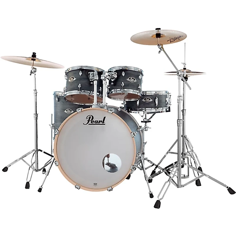 Pearl Export Limited-Edition 5-Piece Shell Pack With 22" Bass Drum, Nimbus Midnight