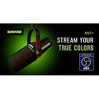 Shure MV7+ Podcast Kit With Stand - Black