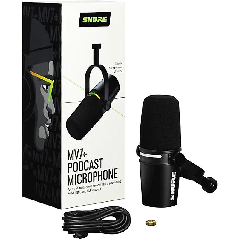 Shure MV7+ Podcast Microphone -