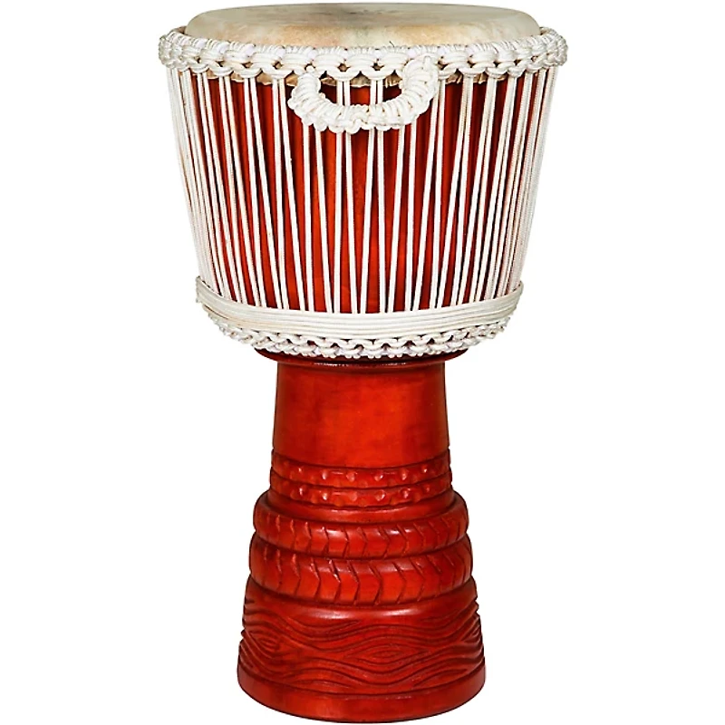 X8 Drums Ivory Elite Professional Djembe Drum with Bag & Lessons 12 in.