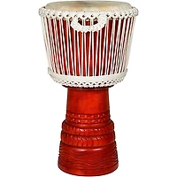 X8 Drums Ivory Elite Professional Djembe Drum with Bag & Lessons 12 in.
