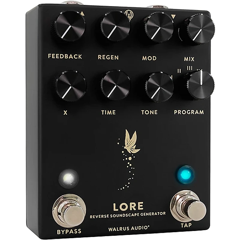 Walrus Audio Lore Reverse Soundscape Generator Delay/Reverb/Pitch/Modulation Effects Pedal Black