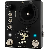 Walrus Audio Melee Wall of Noise Reverb and Distortion Effects Pedal Black