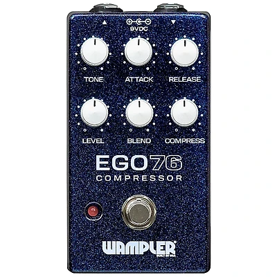 Wampler Ego 76 Compressor Effects Pedal Blue Sparkle