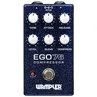 Wampler Ego 76 Compressor Effects Pedal Blue Sparkle