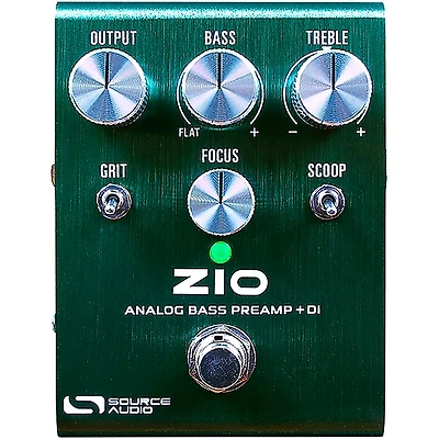Source Audio ZIO Analog Bass Preamp + DI Pedal Green