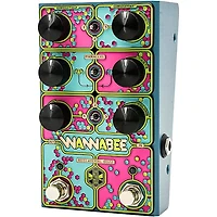 Beetronics FX Wannabee Beelateral Buzz Dual-Drive Effects Pedal Blue Anodized
