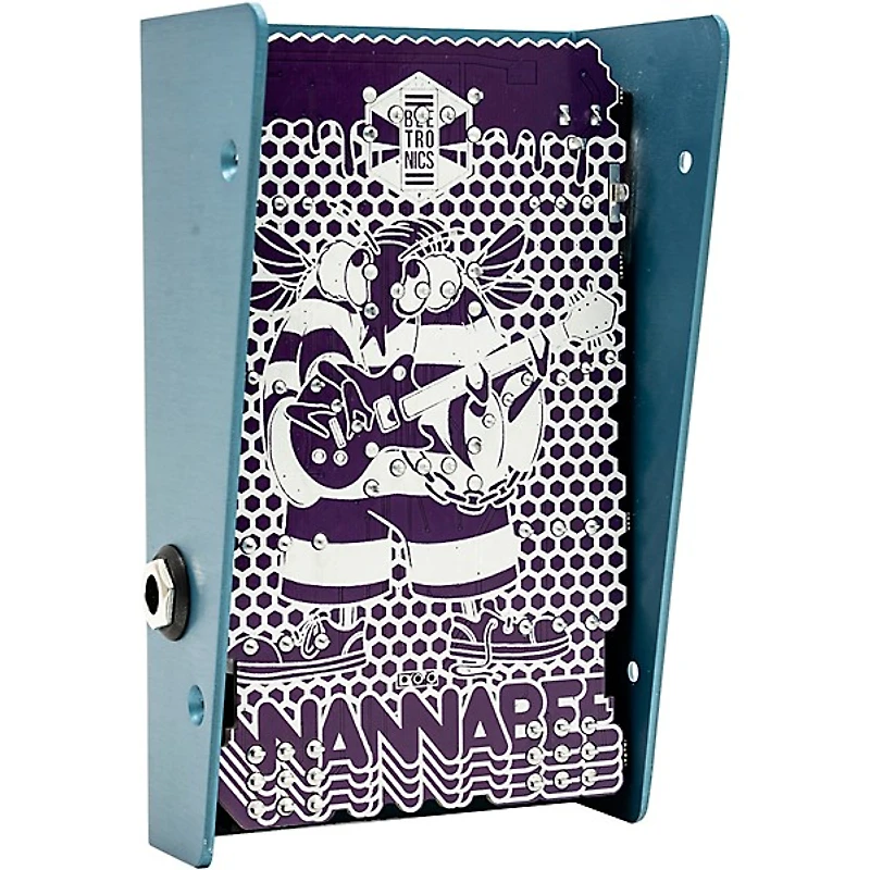 Beetronics FX Wannabee Beelateral Buzz Dual-Drive Effects Pedal Blue Anodized