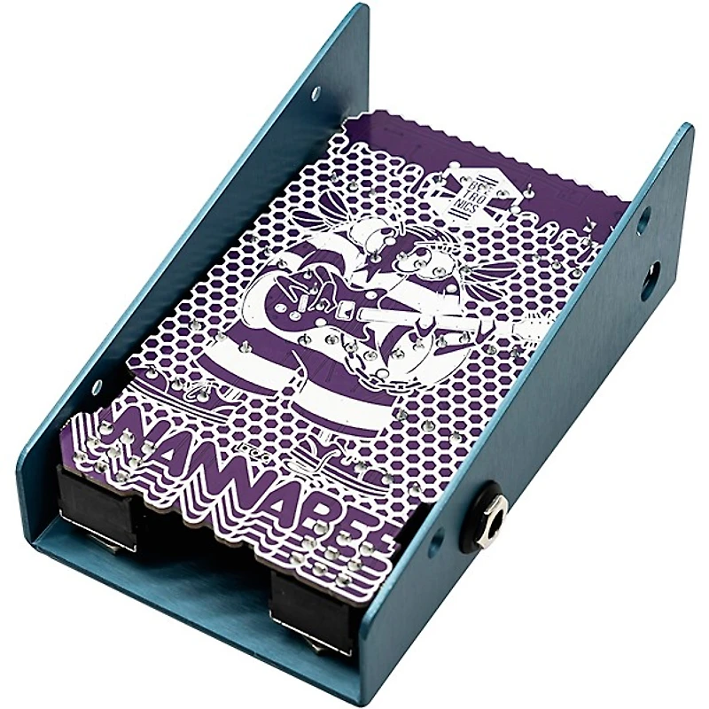 Beetronics FX Wannabee Beelateral Buzz Dual-Drive Effects Pedal Blue Anodized
