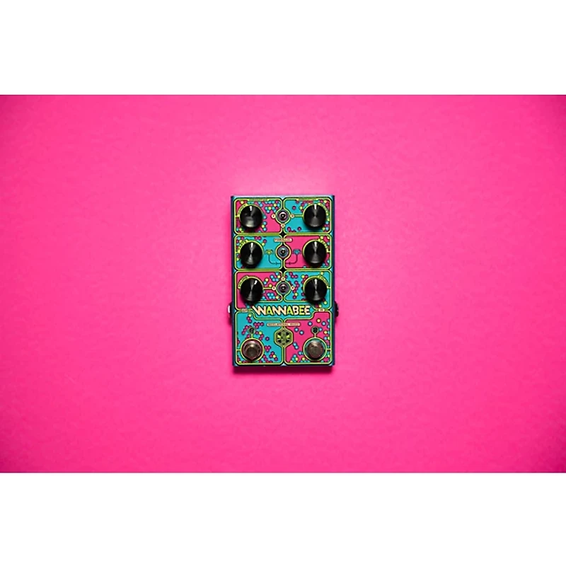 Beetronics FX Wannabee Beelateral Buzz Dual-Drive Effects Pedal Blue Anodized