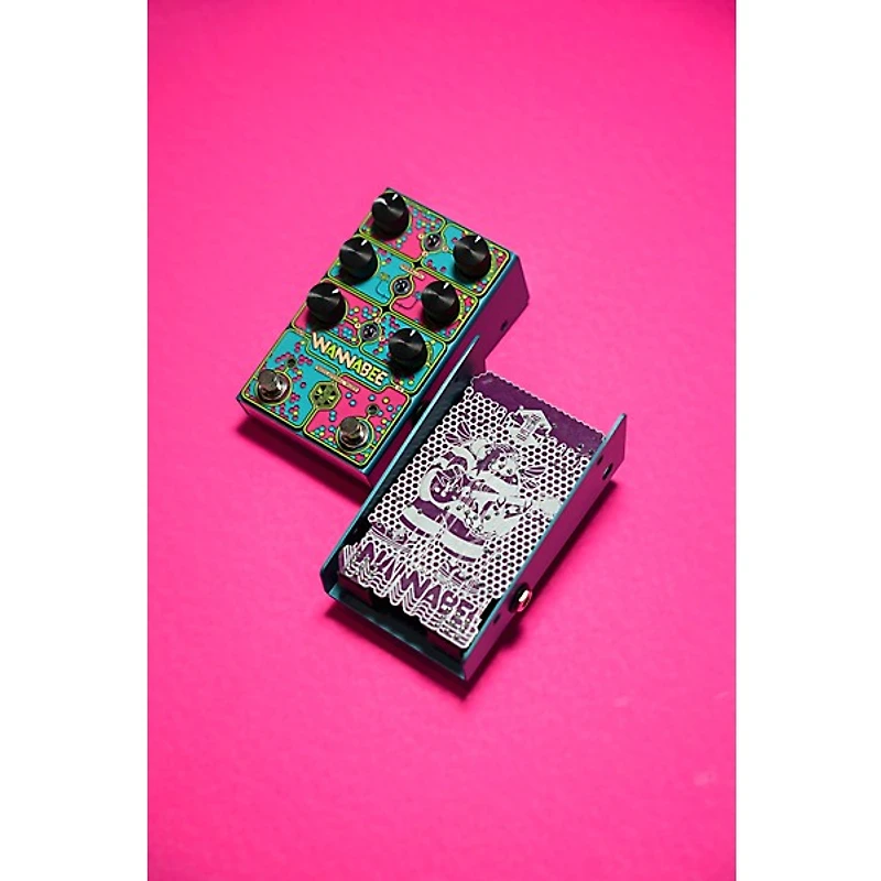 Beetronics FX Wannabee Beelateral Buzz Dual-Drive Effects Pedal Blue Anodized