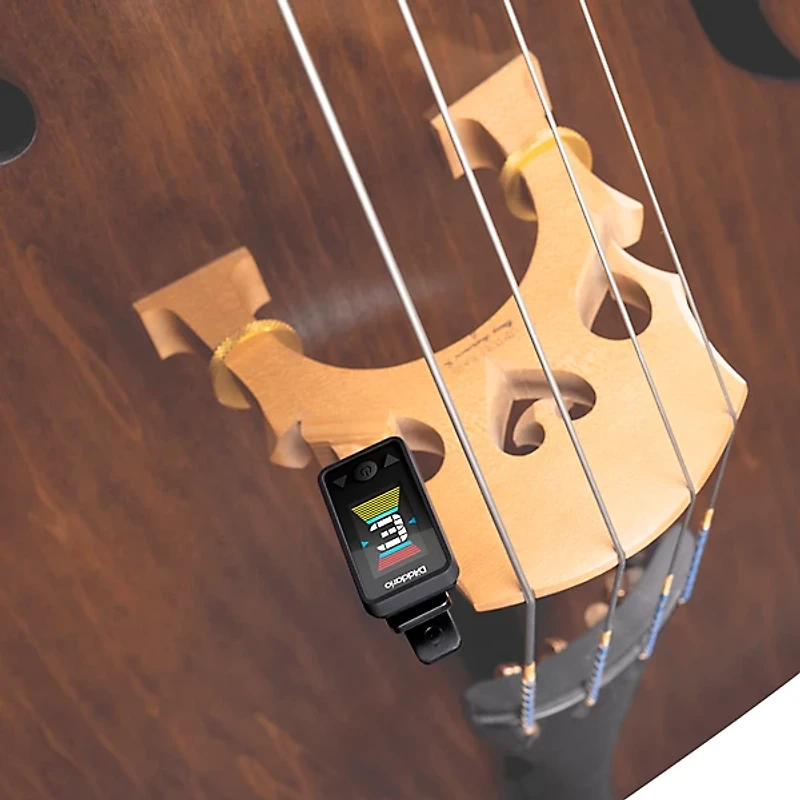 D'Addario Eclipse Rechargeable Cello/Bass Clip-On Tuner Black