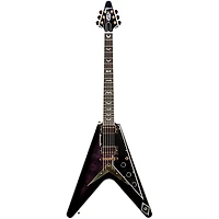 Gibson Custom Flying V Custom Bats in Flight Electric Guitar - Dark Purple Burst