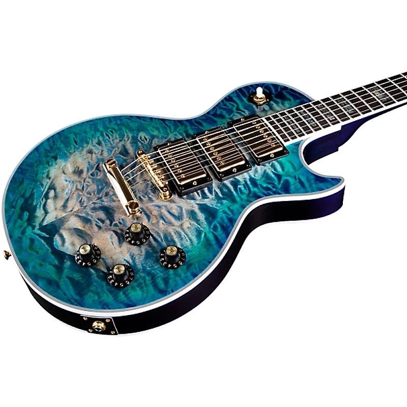 Gibson Custom M2M 1968 Les Paul Custom AAA Quilt Top Reissue VOS Electric Guitar Nordic Blue