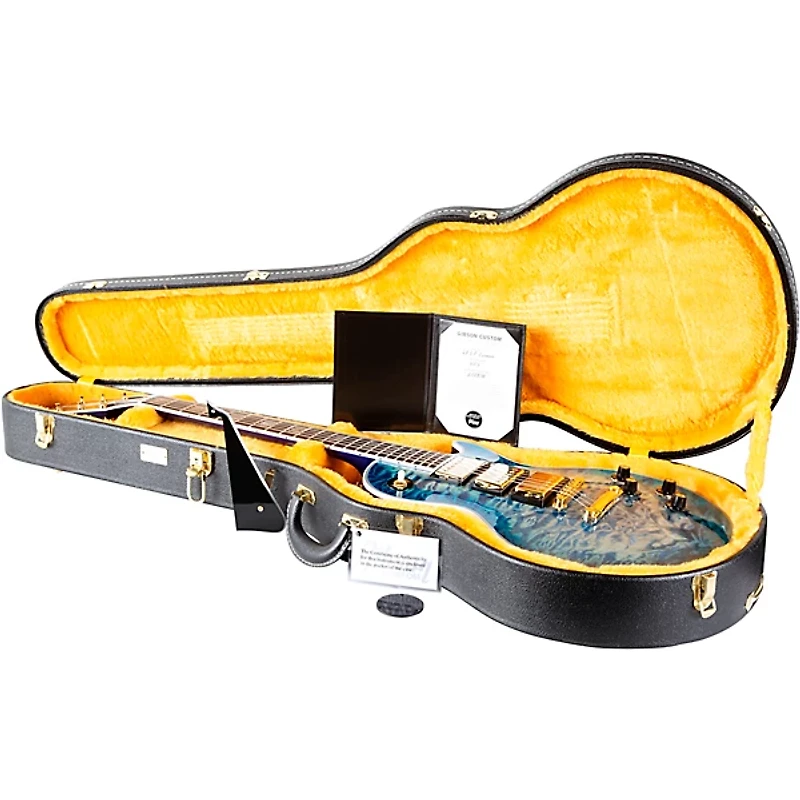 Gibson Custom M2M 1968 Les Paul Custom AAA Quilt Top Reissue VOS Electric Guitar Nordic Blue