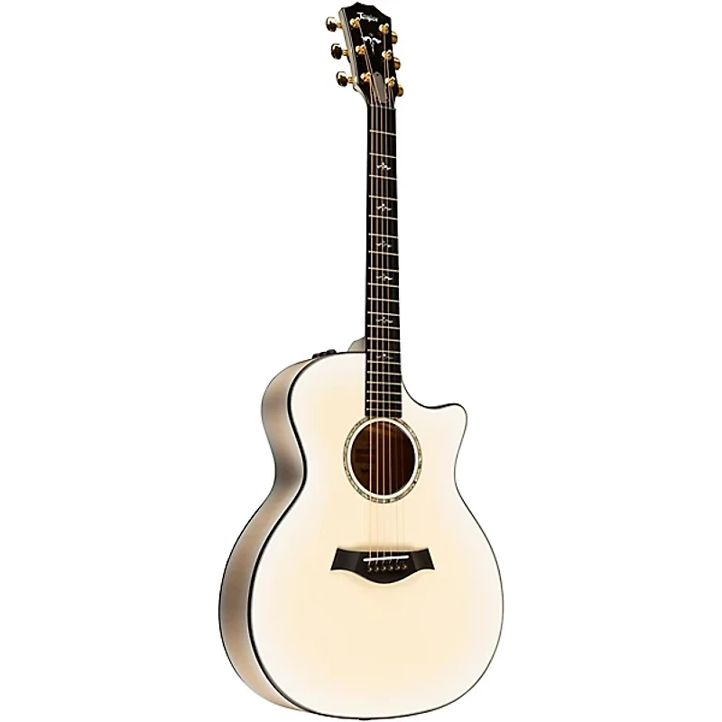 Taylor 614ce Limited-Edition 50th Anniversary Grand Auditorium Acoustic-Electric Guitar Trans White Edgeburst