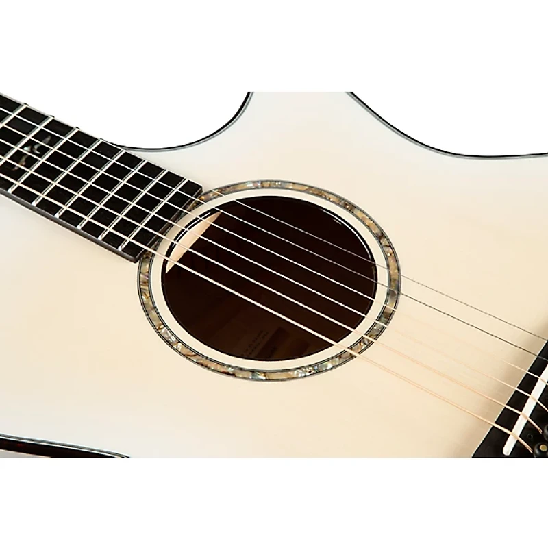 Taylor 614ce Limited-Edition 50th Anniversary Grand Auditorium Acoustic-Electric Guitar Trans White Edgeburst