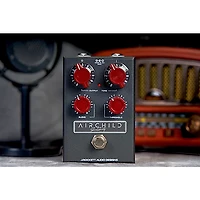 J.Rockett Audio Designs Airchild 660 Compressor Effects Pedal Black and Oxblood