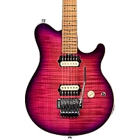 Ernie Ball Music Man Axis Electric Flame Top Electric Guitar Olallieberry