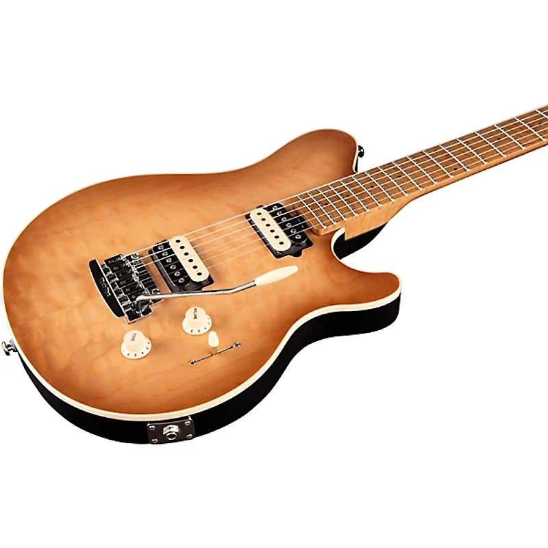 Ernie Ball Music Man Axis Super Sport Quilt Top (satin) Electric Guitar Honey Pot