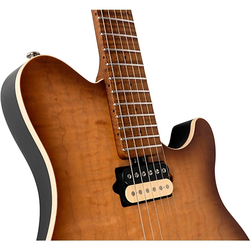 Ernie Ball Music Man Axis Super Sport Quilt Top (satin) Electric Guitar Honey Pot