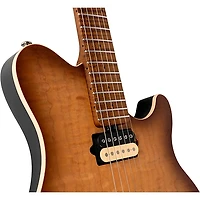 Ernie Ball Music Man Axis Super Sport Quilt Top (satin) Electric Guitar Honey Pot