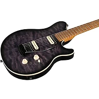 Ernie Ball Music Man Axis Super Sport Quilt Top (satin) Electric Guitar Charcoal Cloud