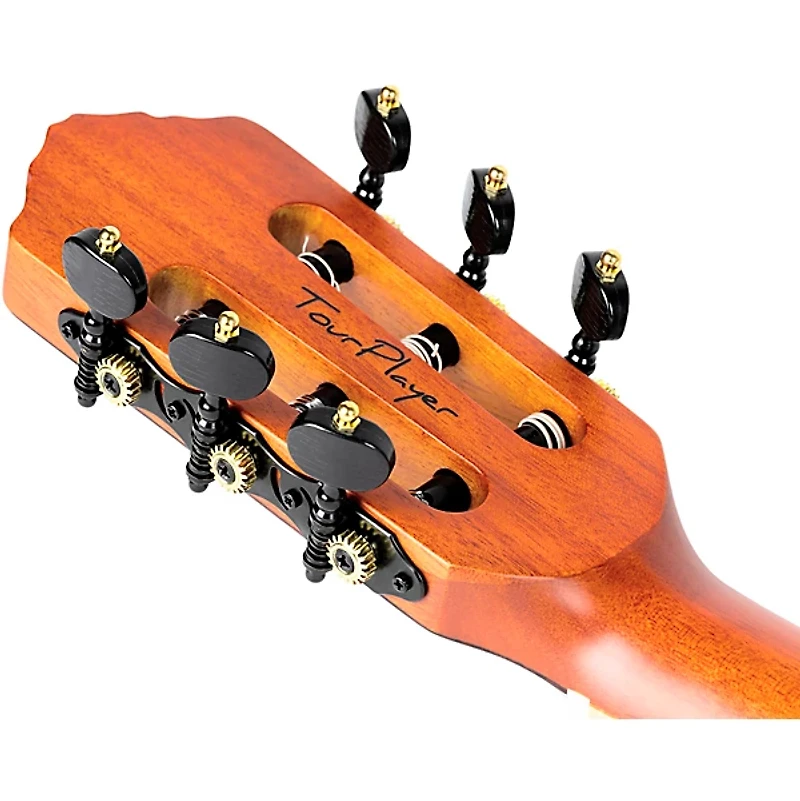 Ortega RTPDLX Flamed Maple Nylon-String Acoustic-Electric Guitar Blue Burst