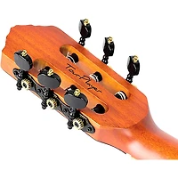 Ortega RTPDLX Flamed Maple Nylon-String Acoustic-Electric Guitar Blue Burst