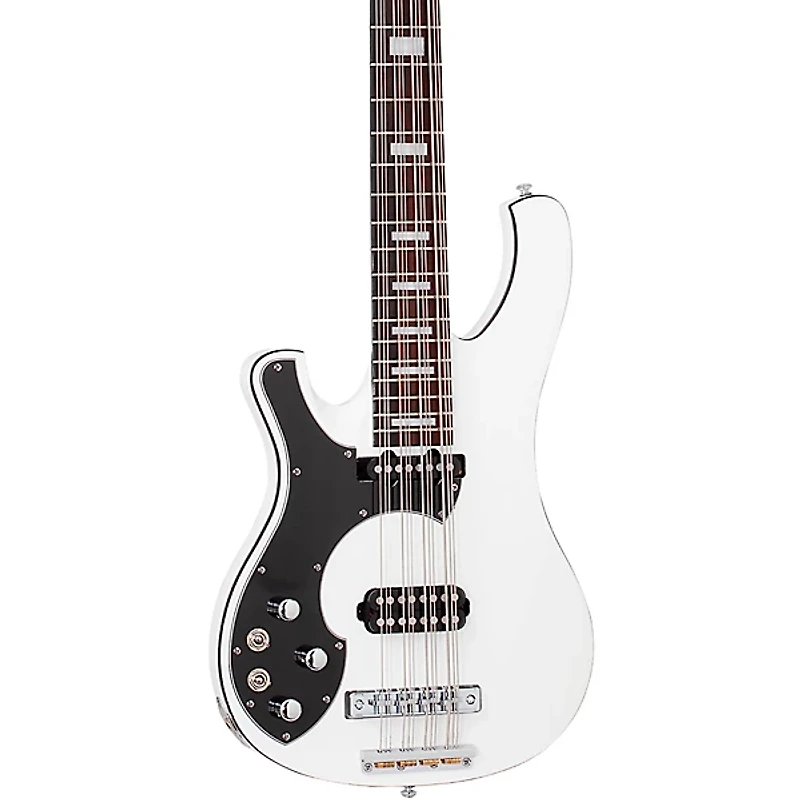 Schecter Guitar Research Stargazer-12 12-String Left-Handed Electric Bass Guitar Gloss White