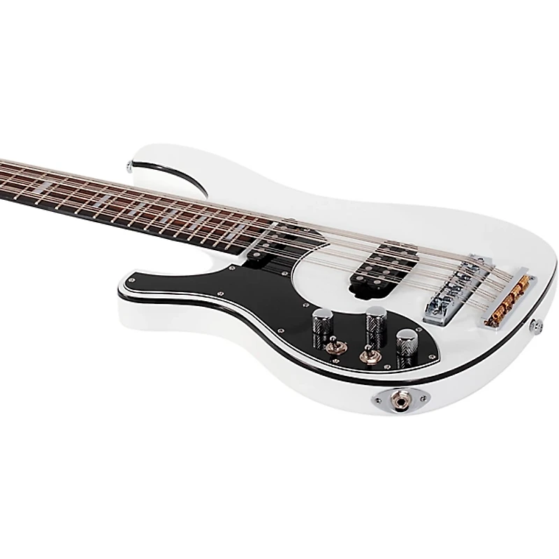 Schecter Guitar Research Stargazer-12 12-String Left-Handed Electric Bass Guitar Gloss White