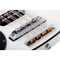 Schecter Guitar Research Stargazer-12 12-String Left-Handed Electric Bass Guitar Gloss White