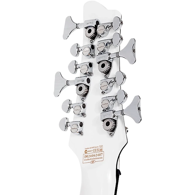 Schecter Guitar Research Stargazer-12 12-String Left-Handed Electric Bass Guitar Gloss White