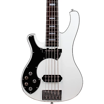 Schecter Guitar Research Stargazer-5 Left-Handed 5-String Electric Bass Guitar Gloss White