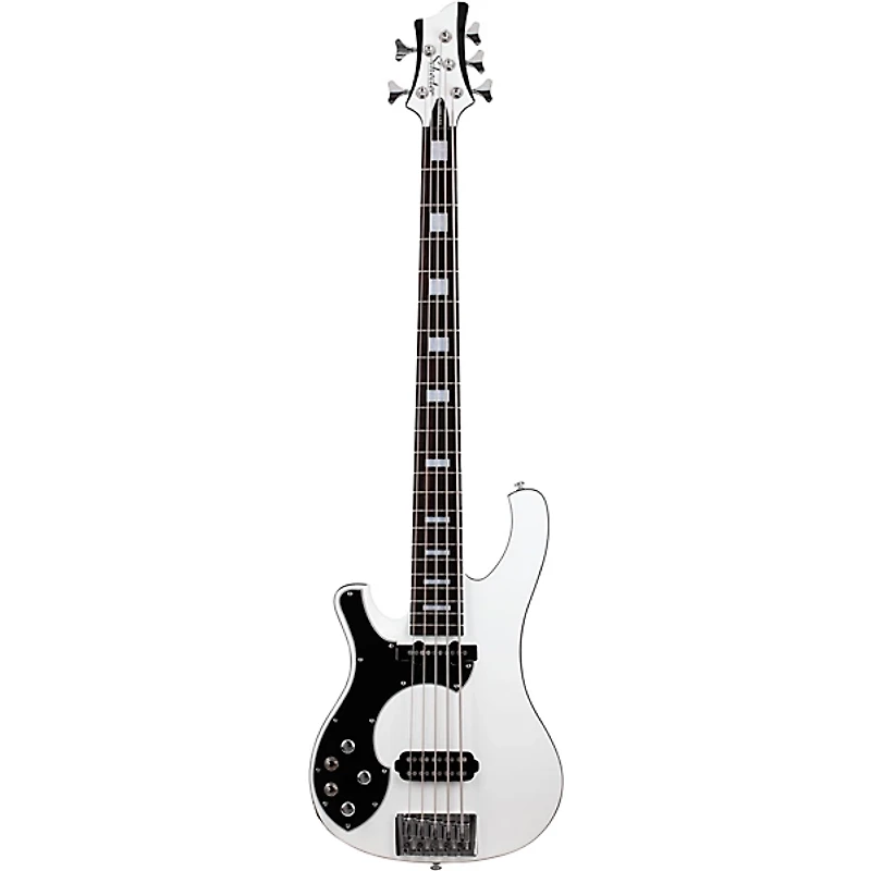 Schecter Guitar Research Stargazer-5 Left-Handed 5-String Electric Bass Guitar Gloss White