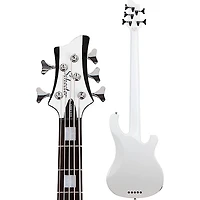 Schecter Guitar Research Stargazer-5 Left-Handed 5-String Electric Bass Guitar Gloss White