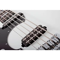 Schecter Guitar Research Stargazer-5 Left-Handed 5-String Electric Bass Guitar Gloss White