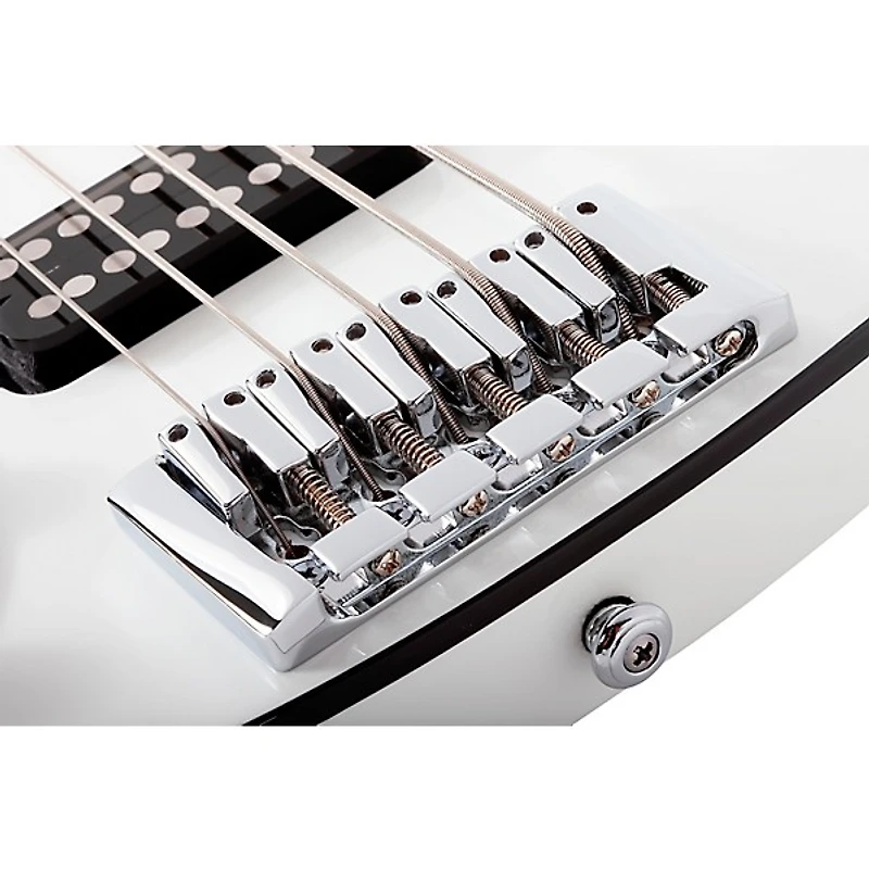 Schecter Guitar Research Stargazer-5 Left-Handed 5-String Electric Bass Guitar Gloss White