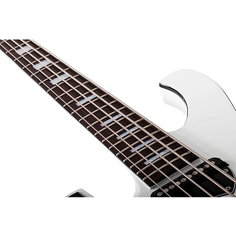 Schecter Guitar Research Stargazer-5 Left-Handed 5-String Electric Bass Guitar Gloss White