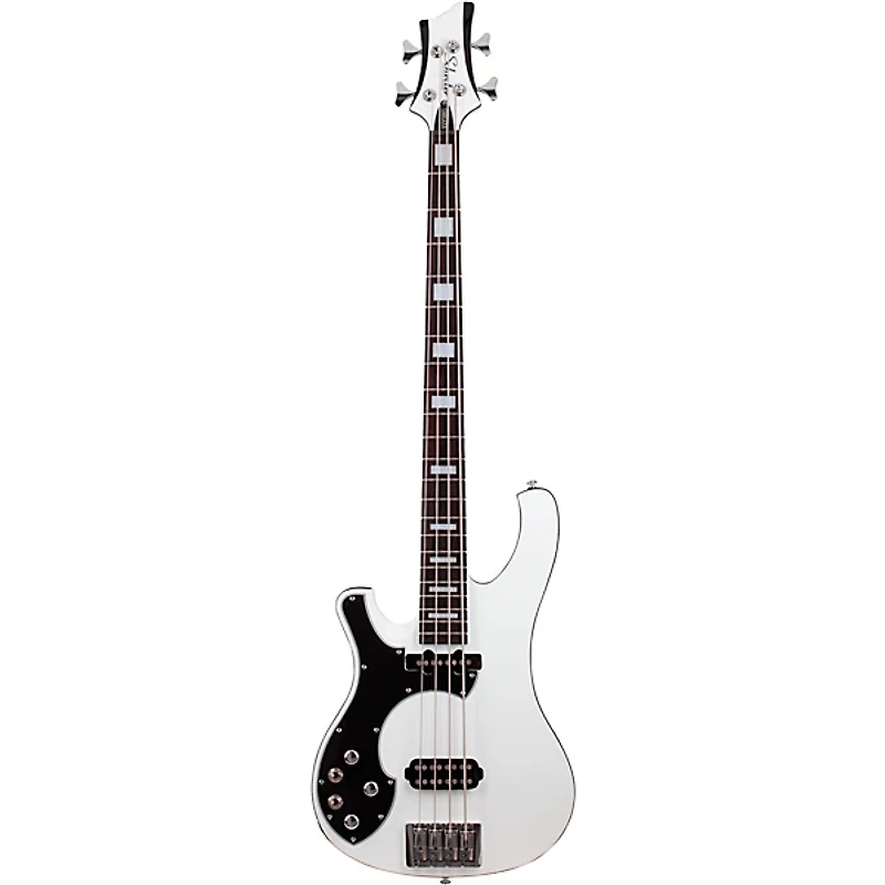Schecter Guitar Research Stargazer-4 Left-Handed Electric Bass Guitar Gloss White