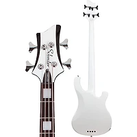 Schecter Guitar Research Stargazer-4 Left-Handed Electric Bass Guitar Gloss White