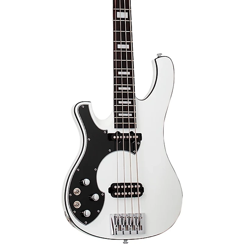 Schecter Guitar Research Stargazer-4 Left-Handed Electric Bass Guitar Gloss White